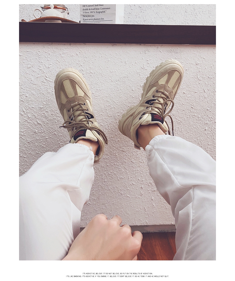 Winter adds flannel high upper shoe Martin boots overalls boots man shoe tide shoe restore ancient ways war Wolf