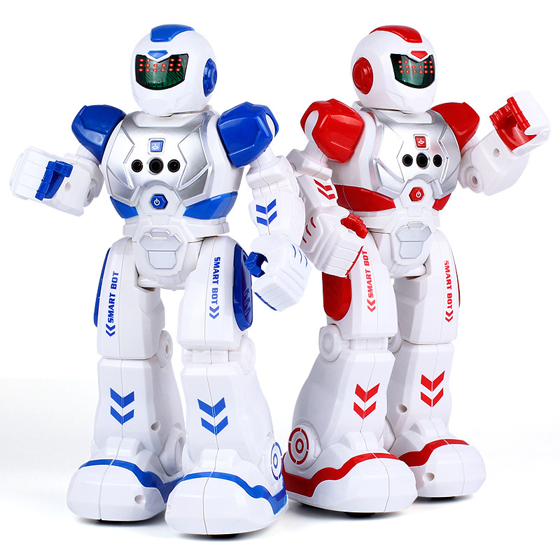 * Children&#039;s Day Gift Children&#039;s Day Remote Control Intelligent War Police Early Education Robot Children Education Induction Gift Learning Play J
