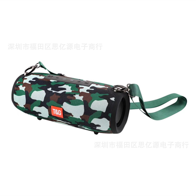 Bluetooth Speaker Tg118 War Drum Fabric Portable Subwoofer Creative Gift Audio Wireless Speaker