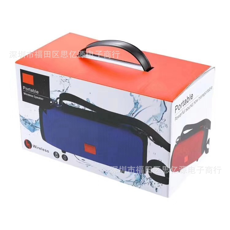 Bluetooth Speaker Tg118 War Drum Fabric Portable Subwoofer Creative Gift Audio Wireless Speaker