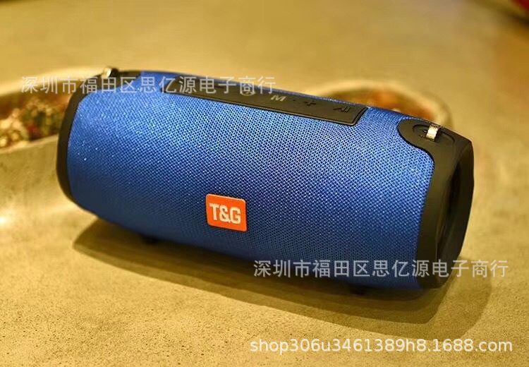 Bluetooth Speaker Tg118 War Drum Fabric Portable Subwoofer Creative Gift Audio Wireless Speaker