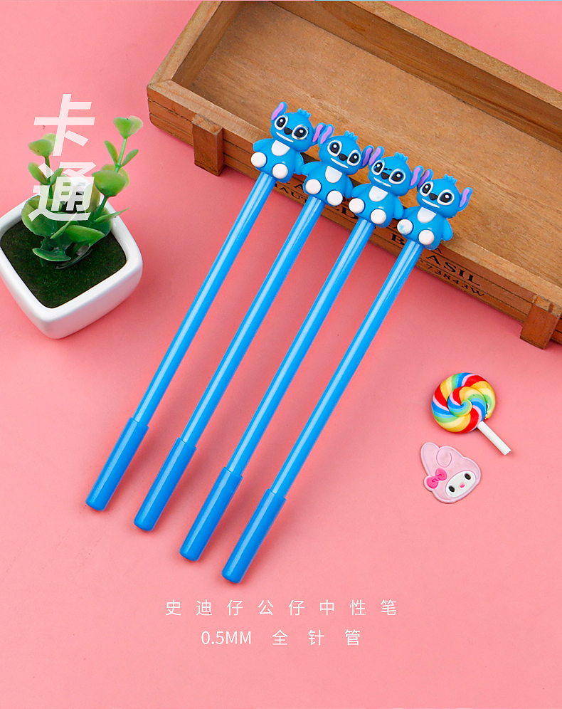 Cartoon Silicone Stitch Doll Writing Signature Pen Creative Stitch Modeling Gel Pen Student Water-Based Paint Pen Cartoon Silicone Stitch Doll Writing Signature Pen Creative Stitch Modeling Gel Pen Student Water-Based Paint Pen