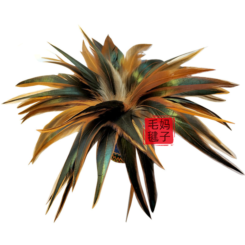 [Mao Ma Handmade Chopsticks] Non-Dyed Large Kick Shuttlecock Kick-Resistant Chicken Feather Keys Sports Competition...