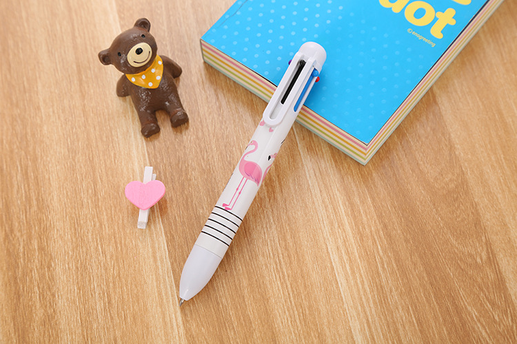 Creative stationery color ballpoint pen cute student 6 color flamingo oil pen cartoon unicorn ballpoint pen factory Creative stationery color ballpoint pen cute student 6 color flamingo oil pen cartoon unicorn ballpoint pen factory