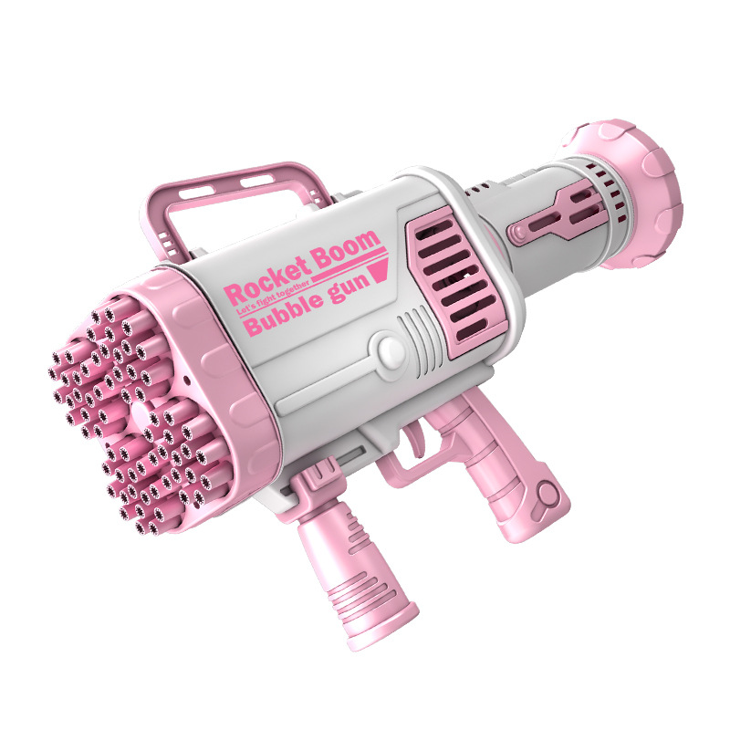 Tiktok Same Style 52-Hole Luminous Bazooka Bubble Machine 44-Hole 64-Hole Gatling Bubble Gun Children&#039;s Outdoor Toys