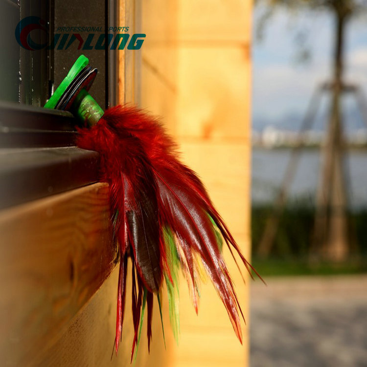 Handmade Big Shuttlecock Colorful Coq Feather Shuttlecock Big Flower Shuttlecock Kick-Resistant Beef Tendon Bottom Competition Shuttlecock Shuttlecock Wholesale