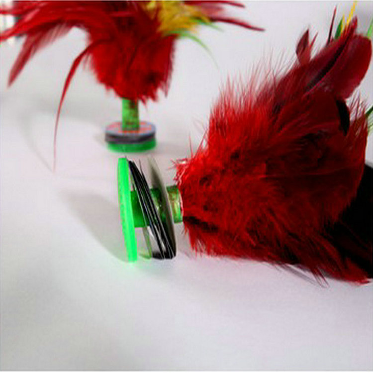 Handmade Big Shuttlecock Colorful Coq Feather Shuttlecock Big Flower Shuttlecock Kick-Resistant Beef Tendon Bottom Competition Shuttlecock Shuttlecock Wholesale