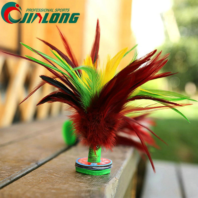 Handmade Big Shuttlecock Colorful Coq Feather Shuttlecock Big Flower Shuttlecock Kick-Resistant Beef Tendon Bottom Competition Shuttlecock Shuttlecock Wholesale