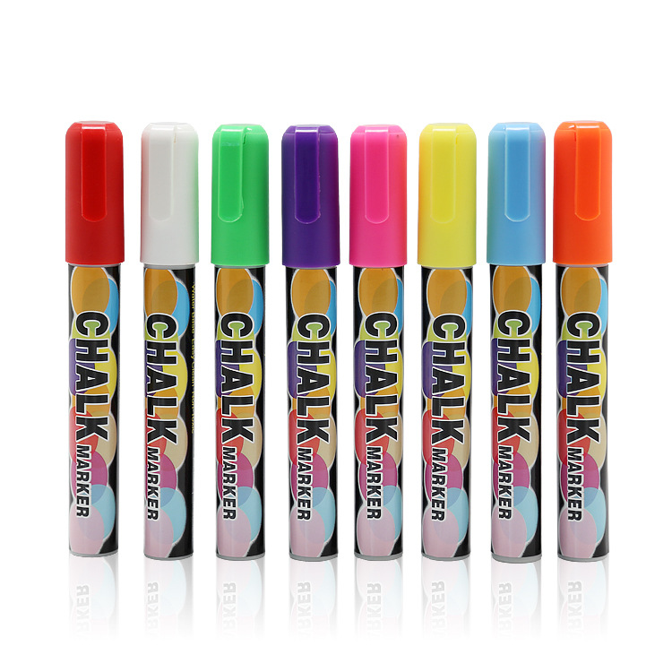 Factory Direct Sales Liquid Chalk Dust-Free Light Board Pen Fluorescent Screen Special Erasable Marker Blackboard Liquid Chalk