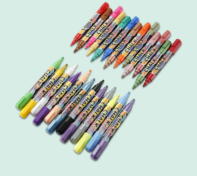 Factory Direct Sales Liquid Chalk Dust-Free Light Board Pen Fluorescent Screen Special Erasable Marker Blackboard Liquid Chalk