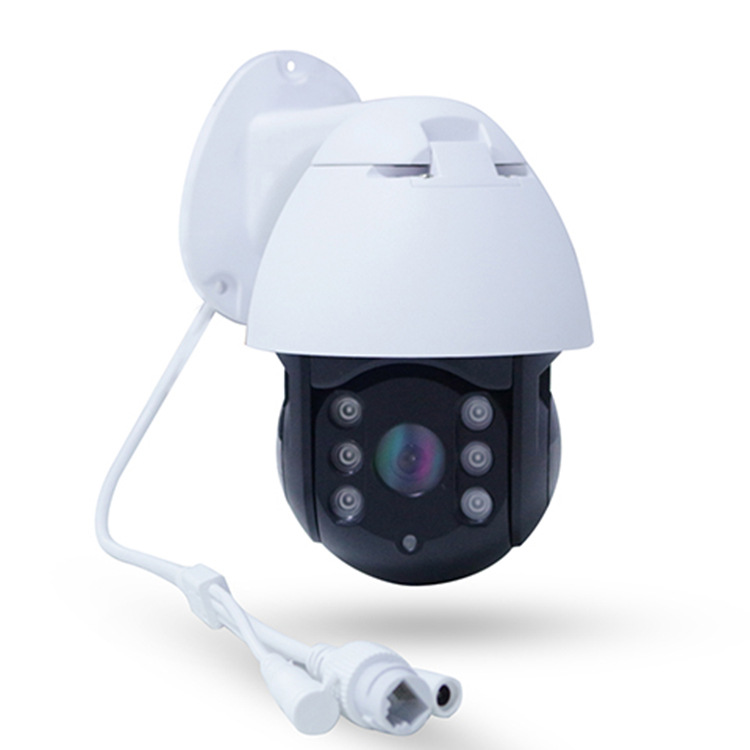 Wireless Automatic Tracking Tracking Ball Machine Camera Outdoor Waterproof Two-Way Intercom PTZ Control Day and Night Infrared Night Vision