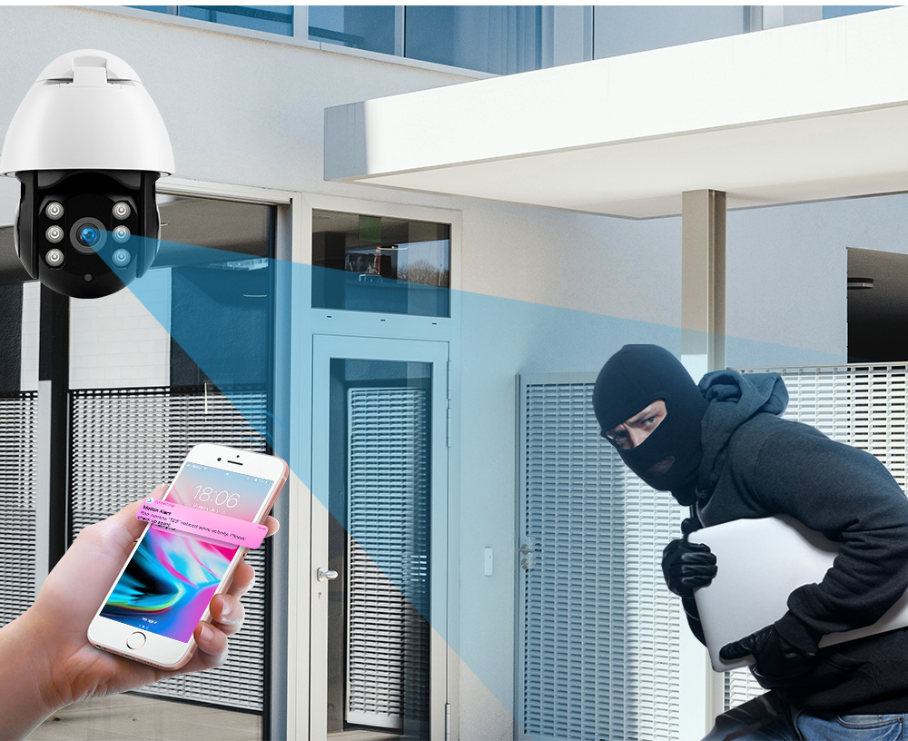 Wireless Automatic Tracking Tracking Ball Machine Camera Outdoor Waterproof Two-Way Intercom PTZ Control Day and Night Infrared Night Vision Wireless Automatic Tracking Tracking Ball Machine Camera Outdoor Waterproof Two-Way Intercom PTZ Control Day and Night Infrared Night Vision