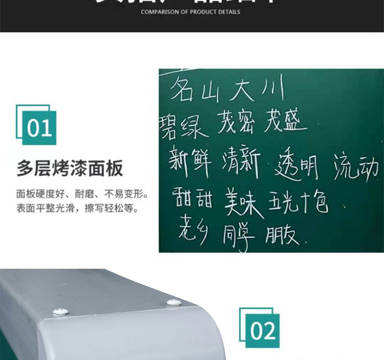 Keda Cultural and Educational School Plane Left and Right Sliding Green Board Blackboard Classroom Dust-Free Green Chalk Writing Board Manufacturer Keda Cultural and Educational School Plane Left and Right Sliding Green Board Blackboard Classroom Dust-Free Green Chalk Writing Board Manufacturer