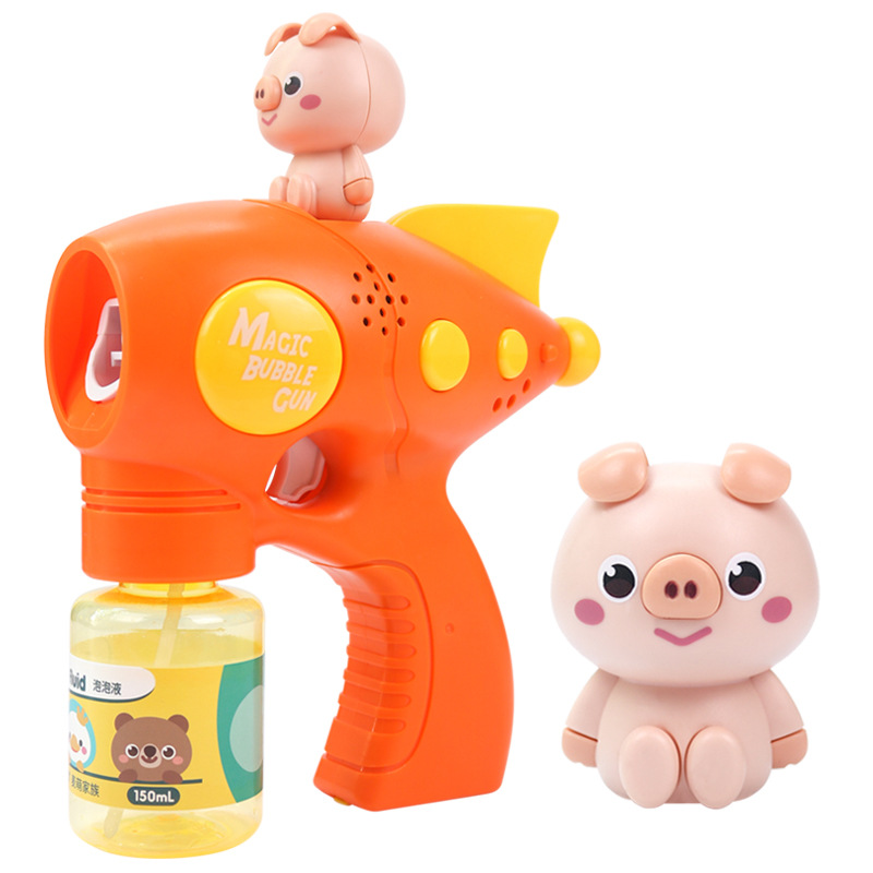 Outdoor Network Red Children Automatic Electric Bubble Gun Bubble Machine Cartoon Young Girl Beloved Bubble Blowing Camera Toy