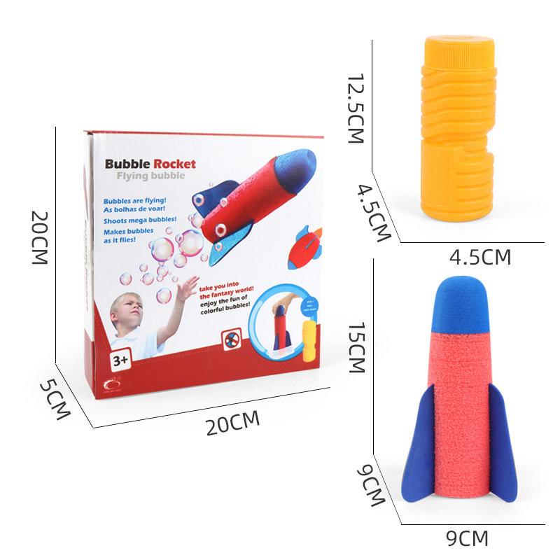 The same type of bubble blowing rocket outdoor bubble machine Plaza bubble water stall children&#039;s toys