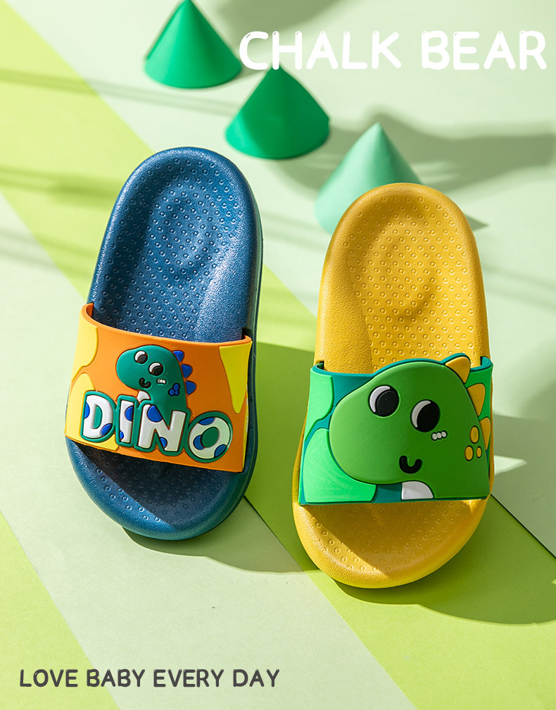 Children's Slippers Summer 2021 Chalk Bear New Cute Cartoon Dinosaur Parent-Child Boys and Girls Children's Sandals Wholesale Children's Slippers Summer 2021 Chalk Bear New Cute Cartoon Dinosaur Parent-Child Boys and Girls Children's Sandals Wholesale