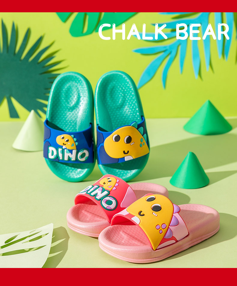 Children's Slippers Summer 2021 Chalk Bear New Cute Cartoon Dinosaur Parent-Child Boys and Girls Children's Sandals Wholesale Children's Slippers Summer 2021 Chalk Bear New Cute Cartoon Dinosaur Parent-Child Boys and Girls Children's Sandals Wholesale