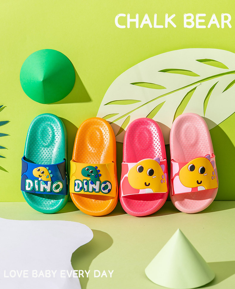 Children's Slippers Summer 2021 Chalk Bear New Cute Cartoon Dinosaur Parent-Child Boys and Girls Children's Sandals Wholesale Children's Slippers Summer 2021 Chalk Bear New Cute Cartoon Dinosaur Parent-Child Boys and Girls Children's Sandals Wholesale