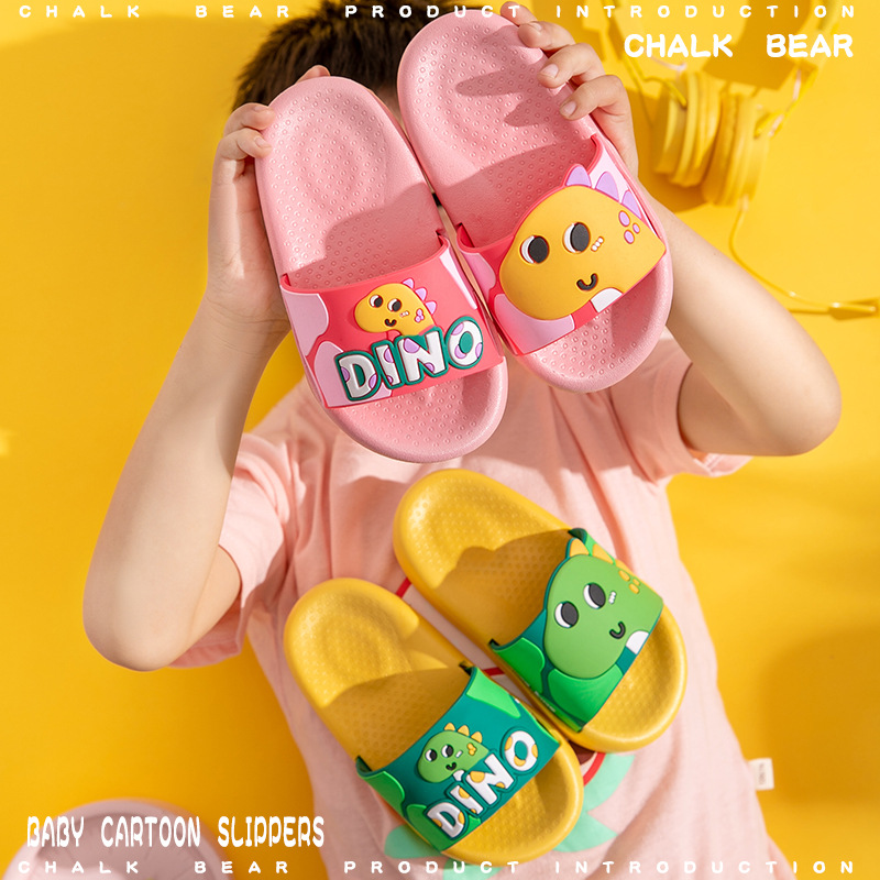 Children's Slippers Summer 2021 Chalk Bear New Cute Cartoon Dinosaur Parent-Child Boys and Girls Children's Sandals Wholesale Children's Slippers Summer 2021 Chalk Bear New Cute Cartoon Dinosaur Parent-Child Boys and Girls Children's Sandals Wholesale