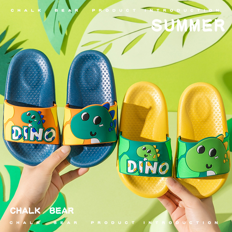 Children's Slippers Summer 2021 Chalk Bear New Cute Cartoon Dinosaur Parent-Child Boys and Girls Children's Sandals Wholesale Children's Slippers Summer 2021 Chalk Bear New Cute Cartoon Dinosaur Parent-Child Boys and Girls Children's Sandals Wholesale