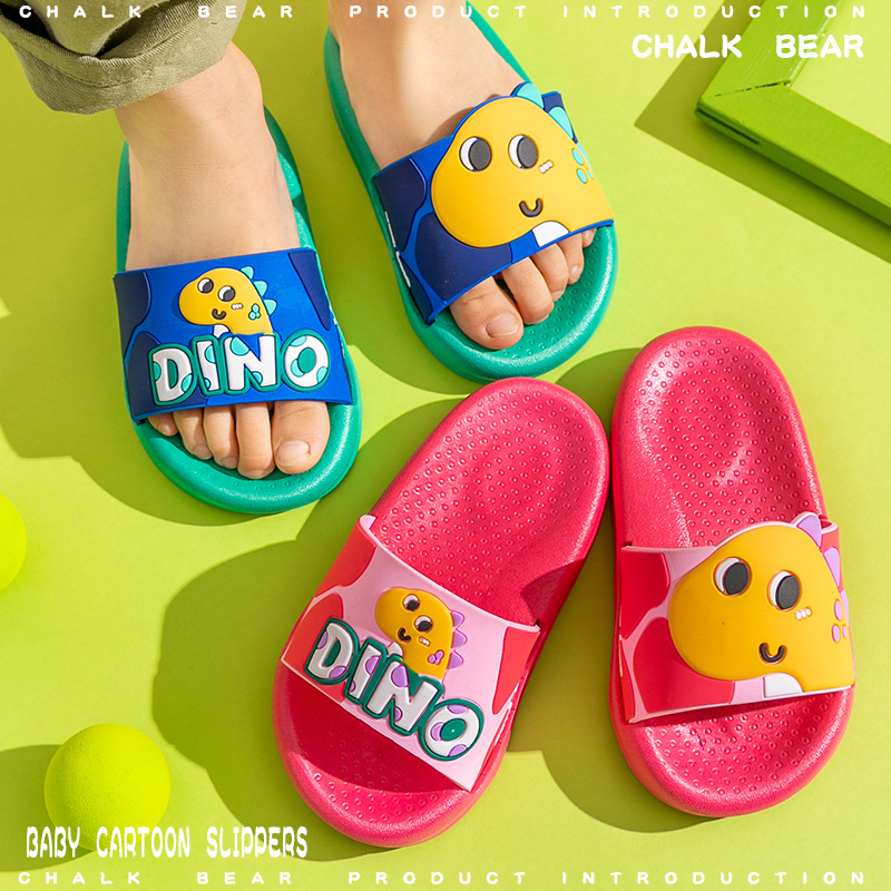Children's Slippers Summer 2021 Chalk Bear New Cute Cartoon Dinosaur Parent-Child Boys and Girls Children's Sandals Wholesale Children's Slippers Summer 2021 Chalk Bear New Cute Cartoon Dinosaur Parent-Child Boys and Girls Children's Sandals Wholesale