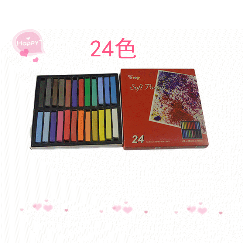 24 soft chalk pigment dyed hair color hair dye good art supply