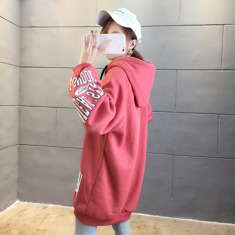250g David style autumn/winter update hoodie with velvet cuff monogram print long sleeve sweater for women 250g David style autumn/winter update hoodie with velvet cuff monogram print long sleeve sweater for women