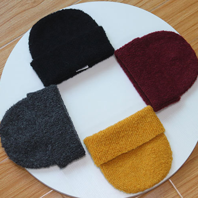 2022 New Fashion Acrylic Winter Hats Beanie Cuff Custom Knit