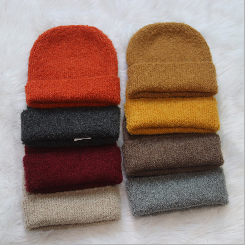 2022 New Fashion Acrylic Winter Hats Beanie Cuff Custom Knit