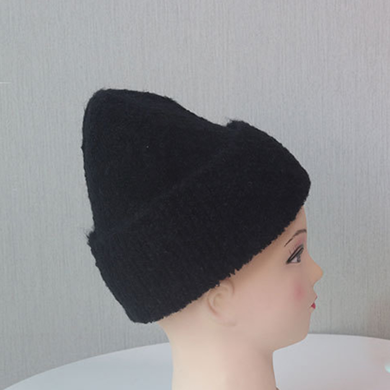 2022 New Fashion Acrylic Winter Hats Beanie Cuff Custom Knit