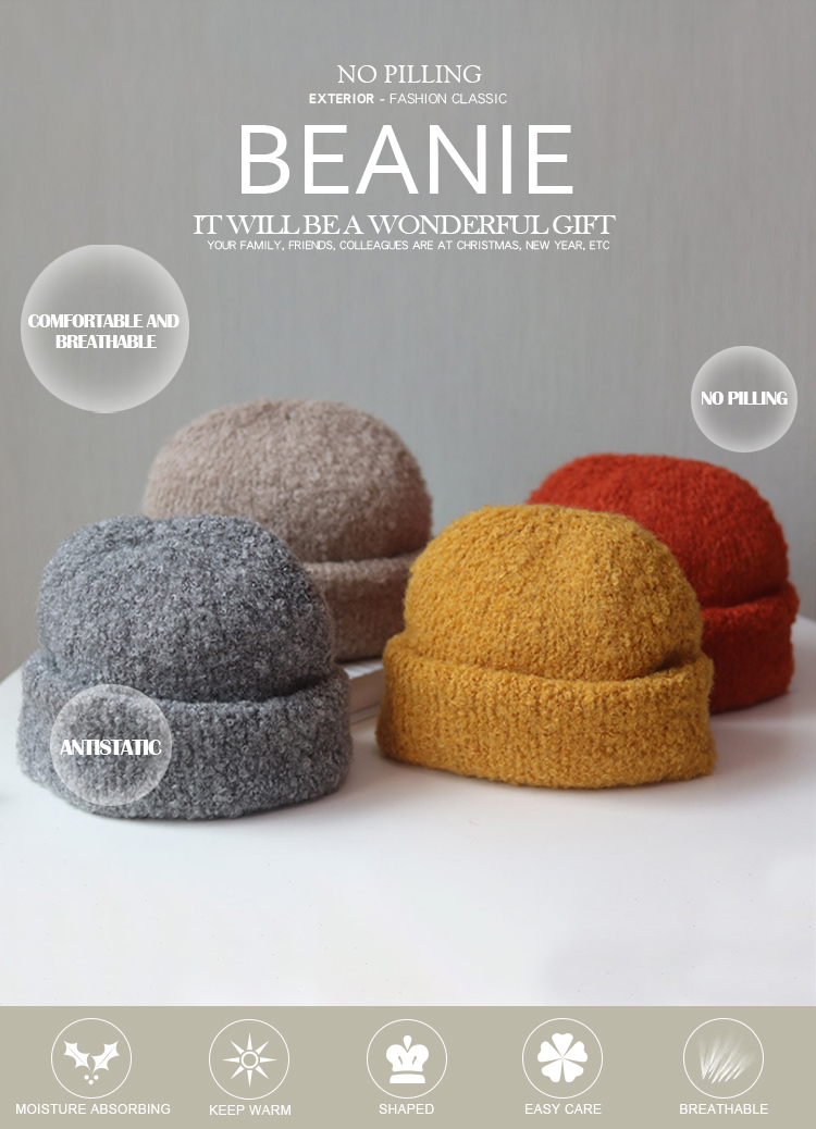 2022 New Fashion Acrylic Winter Hats Beanie Cuff Custom Knit 2022 New Fashion Acrylic Winter Hats Beanie Cuff Custom Knit