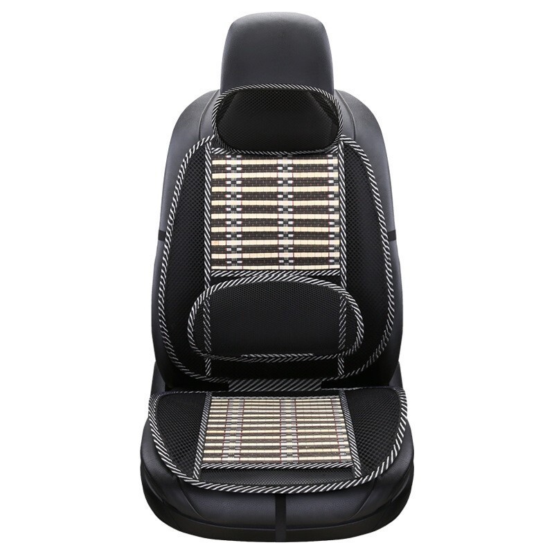 Car Seat Cushion Suitable for All Seasons Supplies Automotive Waist Cushion Summer Bamboo Cool Pad Car Ice Silk Seat Cushion Breathable Seat Cover