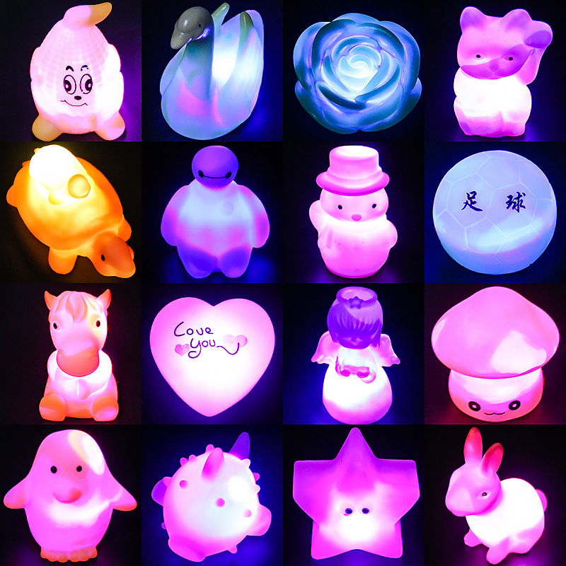 SevenColor Night Light Color Changeable Independent Boxed Led Night Light Night Market Promotion Throw the Circle Toys