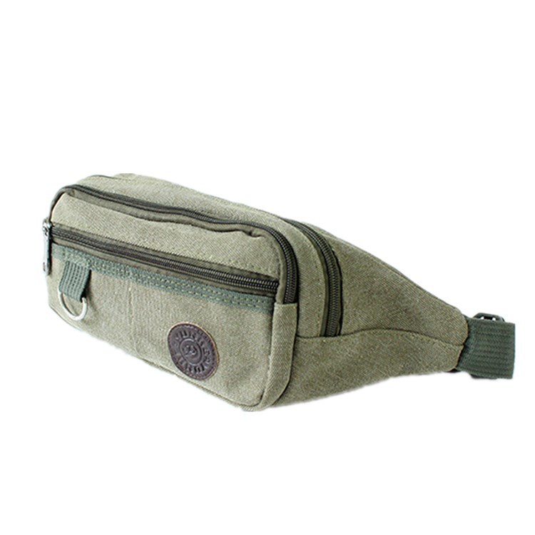  Waist Bag Men&#039;s New Fashion Casual Canvas Waist Bag Sports Crossbody Bag Outdoor Riding Waist and Leg Bag Coin Purse