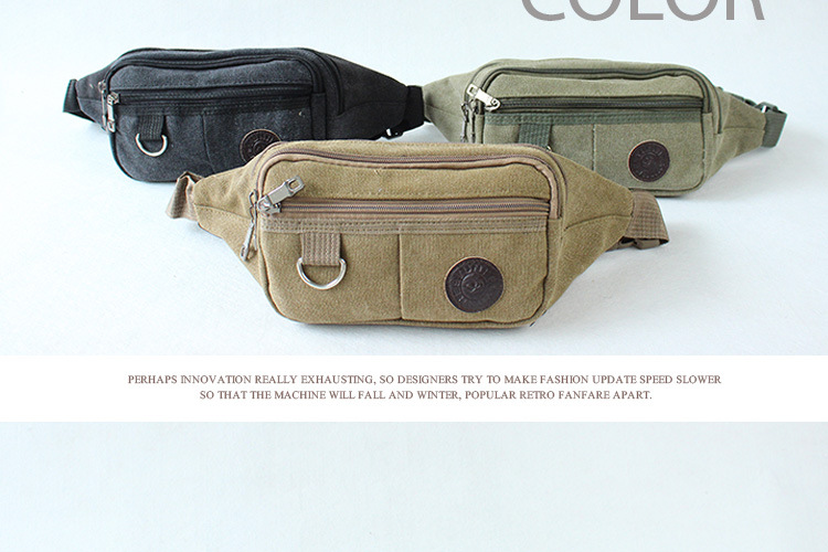 Waist Bag Men's New Fashion Casual Canvas Waist Bag Sports Crossbody Bag Outdoor Riding Waist and Leg Bag Coin Purse Waist Bag Men's New Fashion Casual Canvas Waist Bag Sports Crossbody Bag Outdoor Riding Waist and Leg Bag Coin Purse