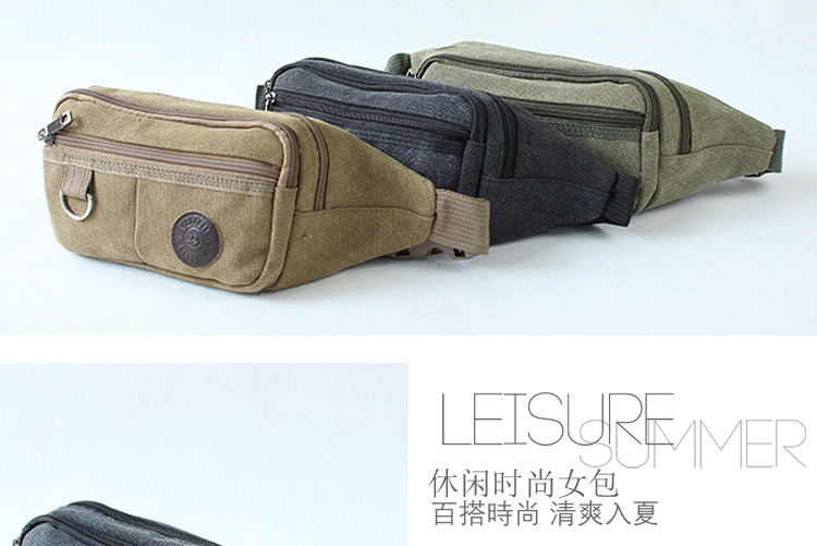 Waist Bag Men's New Fashion Casual Canvas Waist Bag Sports Crossbody Bag Outdoor Riding Waist and Leg Bag Coin Purse Waist Bag Men's New Fashion Casual Canvas Waist Bag Sports Crossbody Bag Outdoor Riding Waist and Leg Bag Coin Purse