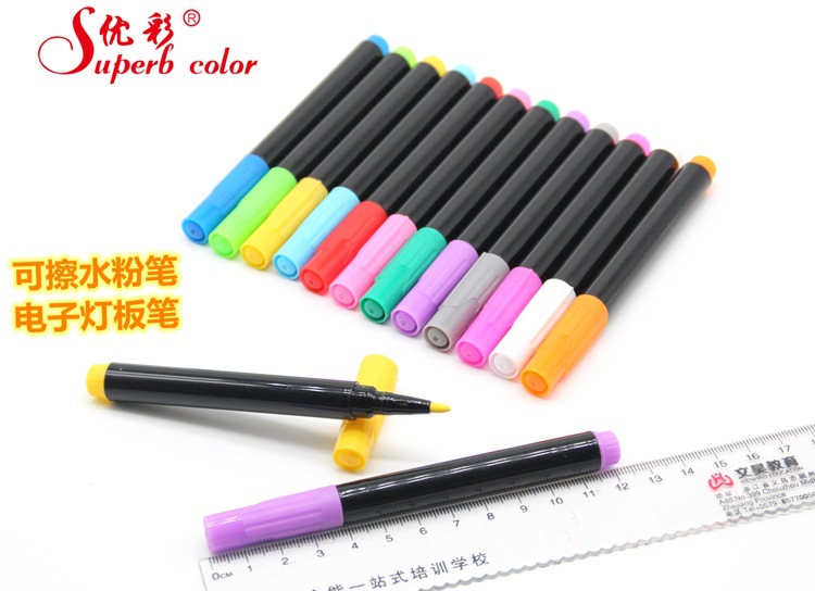 Factory direct selling safety non-toxic erasable chalk electronic fluorescent pen color lamp board pen LED electronic luminous pen Factory direct selling safety non-toxic erasable chalk electronic fluorescent pen color lamp board pen LED electronic luminous pen