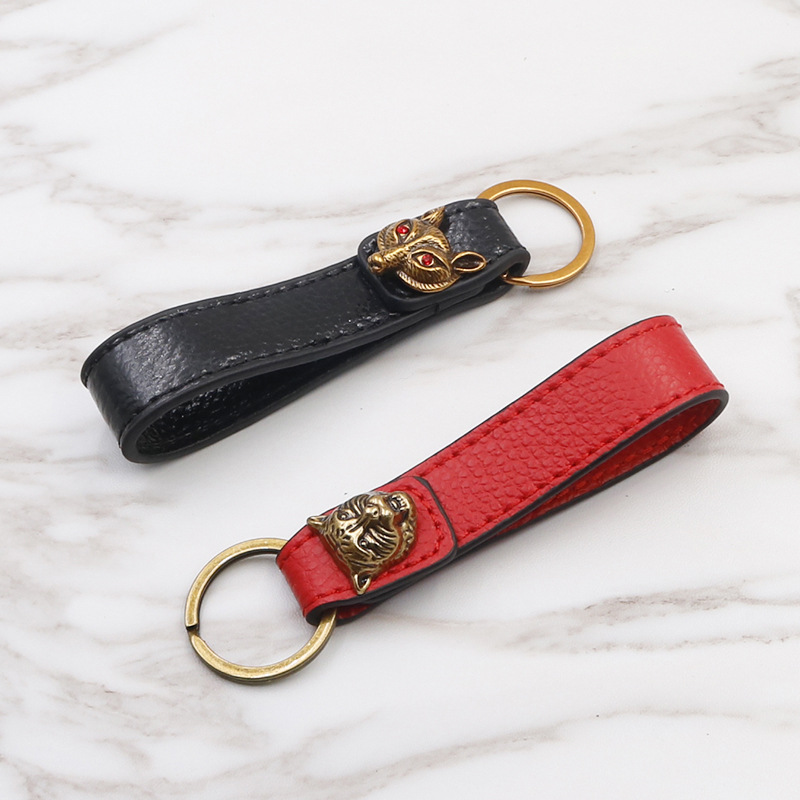 Car Keychain Zodiac Tiger Head Car Leather Metal Keychain Key Chain Circle Pedants Car Keychain Zodiac Tiger Head Car Leather Metal Keychain Key Chain Circle Pedants