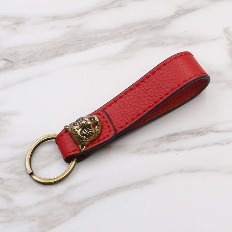 Car Keychain Zodiac Tiger Head Car Leather Metal Keychain Key Chain Circle Pedants Car Keychain Zodiac Tiger Head Car Leather Metal Keychain Key Chain Circle Pedants