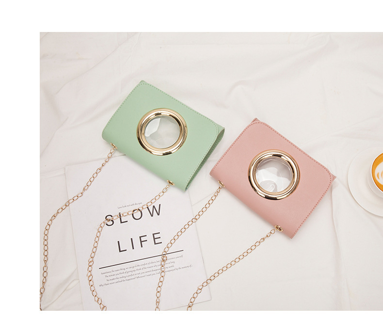 2021 New Women's Bag Korean Style Golden Large Circle Retro Small Square Bag Trendy Women's One Shoulder Crossbody Phone Bag 2021 New Women's Bag Korean Style Golden Large Circle Retro Small Square Bag Trendy Women's One Shoulder Crossbody Phone Bag