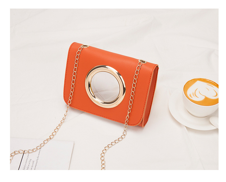 2021 New Women's Bag Korean Style Golden Large Circle Retro Small Square Bag Trendy Women's One Shoulder Crossbody Phone Bag 2021 New Women's Bag Korean Style Golden Large Circle Retro Small Square Bag Trendy Women's One Shoulder Crossbody Phone Bag