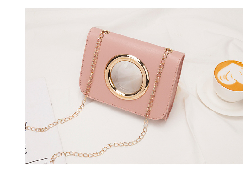 2021 New Women's Bag Korean Style Golden Large Circle Retro Small Square Bag Trendy Women's One Shoulder Crossbody Phone Bag 2021 New Women's Bag Korean Style Golden Large Circle Retro Small Square Bag Trendy Women's One Shoulder Crossbody Phone Bag