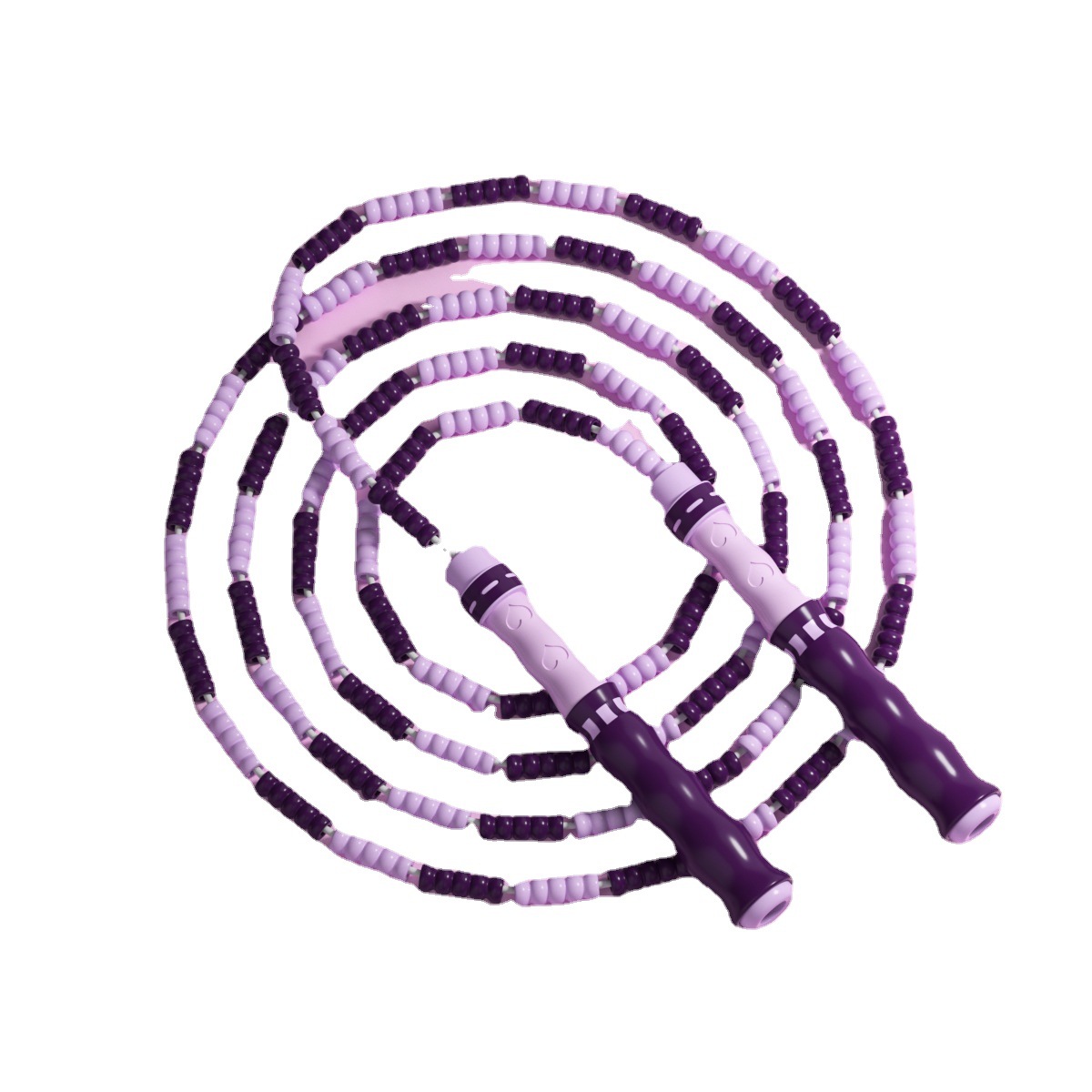 Hezhen Bamboo Section Skipping Rope Children&#039;s Bead Section Skipping Rope Adjustable Colorful Soft Bead Non-Knotted Anti-Winding Skipping Rope