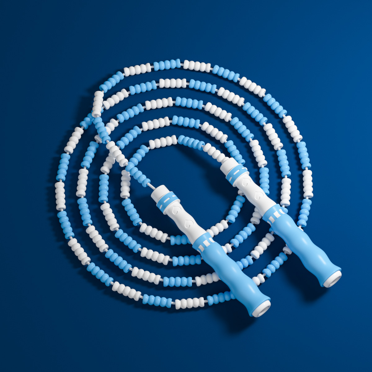 Hezhen Bamboo Section Skipping Rope Children&#039;s Bead Section Skipping Rope Adjustable Colorful Soft Bead Non-Knotted Anti-Winding Skipping Rope