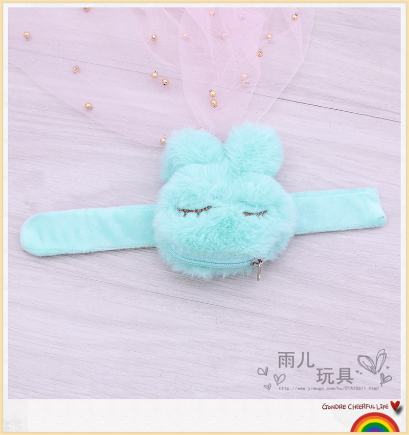 Plush flossy ring Plush rabbit zero purse patting the circle fashion express cartoon bracelet children 's wristwatch zer Plush flossy ring Plush rabbit zero purse patting the circle fashion express cartoon bracelet children 's wristwatch zer