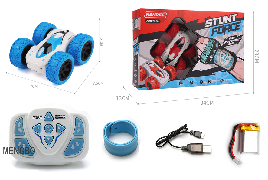 Children's Cool Driving Inertia Stunt Car Light Wrist Remote Control Rotating Drop-Resistant Double-Sided Four-Wheel Drive off-Road Vehicle Children's Cool Driving Inertia Stunt Car Light Wrist Remote Control Rotating Drop-Resistant Double-Sided Four-Wheel Drive off-Road Vehicle