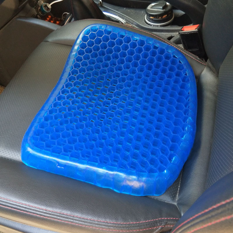 Egg Silicone Cushion Honeycomb Gel Car Seat Cushion Breathable Cool Soft Cushion Office Four Seasons Universal