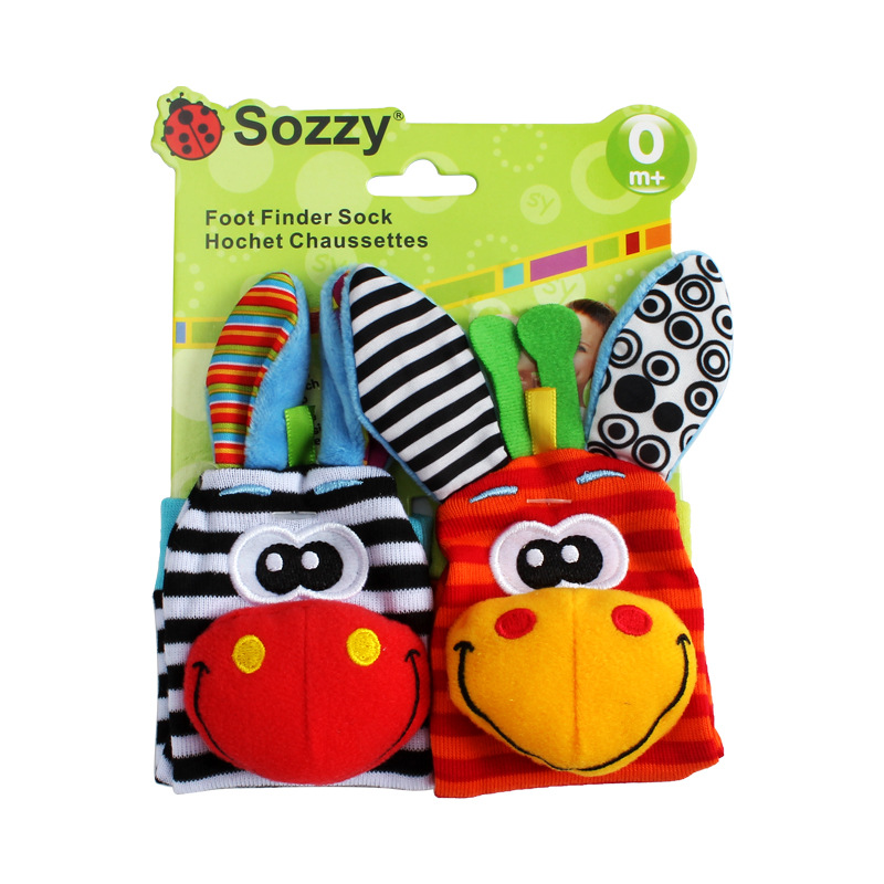 Baby wrist ring ring socks cartoon animal watch with a variety of options