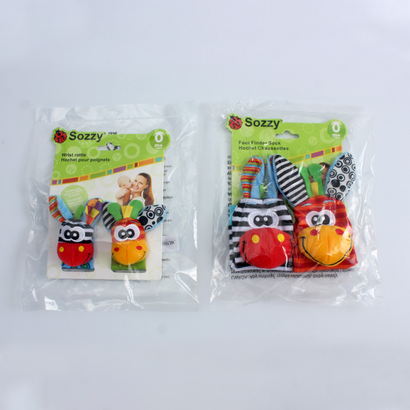 Baby wrist ring ring socks cartoon animal watch with a variety of options