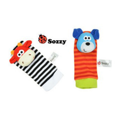 Baby wrist ring ring socks cartoon animal watch with a variety of options